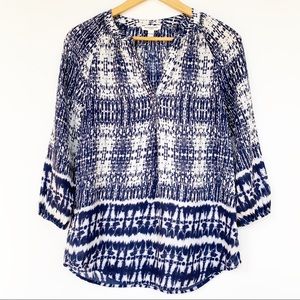 Beachlunchlounge Ikat Tunic Blouse Size XS